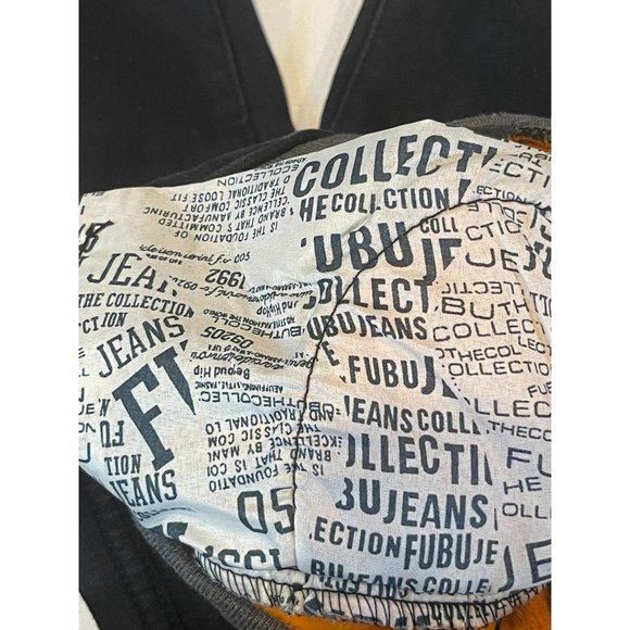 Fubu Jeans Womens Vintage 1980s Jeans Skinny Butt Lifting Elastic Waist Black 26 - Picture 10 of 10